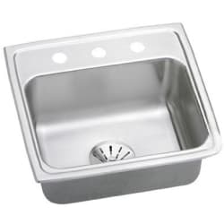 19 1/2 Inch Drop-In Stainless Steel Sink  - Feature View view