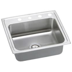 25 Inch Top Mount Single Bowl Stainless Steel Sink - Featured View view