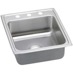 20 Inch Top Mount Single Bowl Stainless Steel Sink - Featured View view