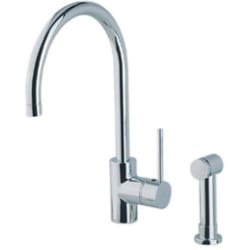 Single Lever Cast Spout Kitchen Faucet - Polished Chrome view