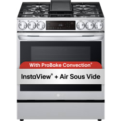 30 Inch Slide-In Dual Fuel Smart Range  - 30 Inch Slide-In Dual Fuel Smart Range with 5 Sealed Burners view