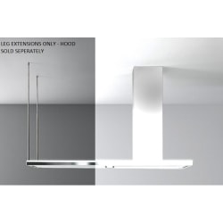 48 Inch Rod Extensions for Lumen Island 175 Range Hood - Front view