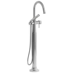 Thermostatic Single Hole Floor Mount Tub Filler Trim  - Momenti™ Thermostatic Single Hole Floor Mount Tub Filler Trim With C-Spout in Chrome view