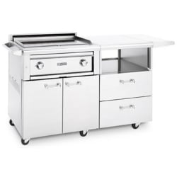 30 Inch Grill on Mobile Kitchen Cart  - Asado Grill on Mobile Kitchen Cart view