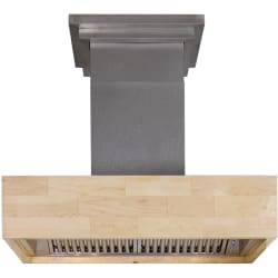 Designer Series Wooden Wall Mount Range Hood - Front View view