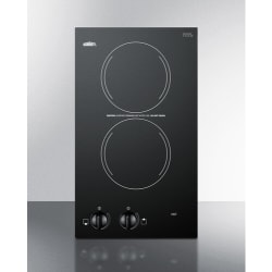 12 Inch Electric Cooktop  - Front View view