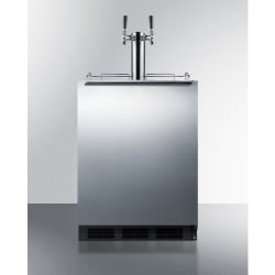 24 Inch Built-In Cold Brew Coffee Kegerator - Front View view