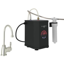 Gotham C-Spout Hot Water Faucet Tank and Filter Kit - Polished Nickel  - Gotham C-Spout Hot Water Faucet Tank And Filter Kit - Polished Nickel With Metal Lever Handle view