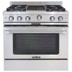 36 Inch Freestanding Gas Range  - 36 Inch Gas Range in Front View view