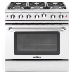 36 Inch Pro-Style Gas Range - Front View view