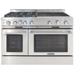48 Inch Freestanding Gas Range  - 48 Inch Gas Range in Front View view