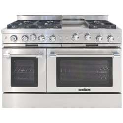 48 Inch Freestanding Gas Range  - 48 Inch Gas Range in Front View view