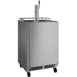24 Inch Outdoor Mobile Beverage Dispenser  - 24 Inch Outdoor Mobile Beverage Dispenser in Angled View view