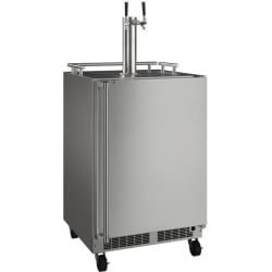 24 Inch Outdoor Mobile Beverage Dispenser  - 24 Inch Outdoor Mobile Beverage Dispenser in Angled View view