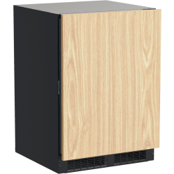 24 Inch Panel Ready Built-In Dual Zone Wine and Beverage Center  - Angled view