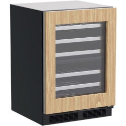 24 Inch Built-In Dual Zone Wine Cooler  - Front View view