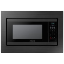30 Inch Black Stainless Steel Microwave Trim Kit - Trim Kit Pictured with Microwave (Not Included) view