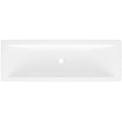 15 Inch Undermount Lavatory Sink  - 15 Inch Undermount Lavatory Sink with Drain Hole Center view