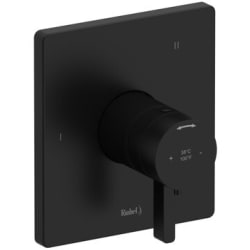 Single Lever Handle Thermostatic and Pressure Balance Trim  - Paradox™ Single Lever Handle Thermostatic and Pressure Balance Trim with 3 Functions in Black view