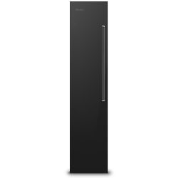 18 Inch Refrigerator Door Panel in Black Glass - Left Hinge - RVL Refrigerator Door Panel in Black Glass Finish view