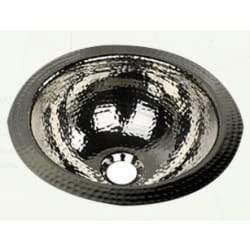 13 Inch Diameter Undermount Bathroom Sink - Nickel Finish view