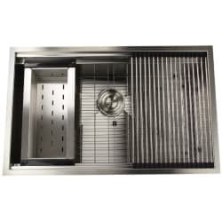 32 Inch Undermount Kitchen Prep Sink  - Nantucket Prep Sink view