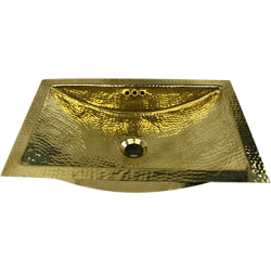 20 Inch Undermount Bathroom Sink - Undermount Bathroom Sink from Nantucket - Brass view