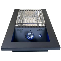 14 Inch Built-In Single Infrared Burner  - 14 Inch Built-In Single Infrared Burner with Stainless Steel Cooking Grid view