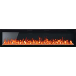 71 Inch Entice Wall Hanging Electric Fireplace  - 71 Inch Entice Wall Hanging Electric Fireplace with 5,000 BTU Heat Output view