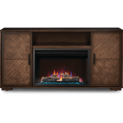 Hayworth™ 65 Inch Electric Fireplace Mantel Package  - Hayworth™ 65 Inch Electric Fireplace Mantel Package with 5,000 BTU Heating Output in Front View view