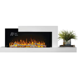 60 Inch Stylus™ Cara Elite Connected Wall Hanging Electric Fireplace  - 60 Inch Stylus™ Cara Elite Connected Wall Hanging Electric Fireplace with 5,000 BTU Heat Output view