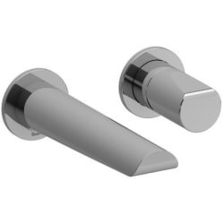 Single Handle Wall Mount 360° Lavatory Faucet Trim  - Parabola™ Wall Mount 360° Lavatory Faucet Trim in Chrome view