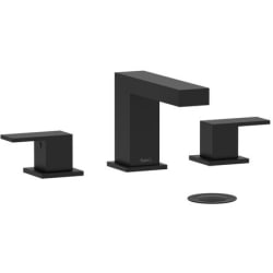Widespread Lavatory Faucet  - Kubik Widespread Lavatory Faucet with 1.2 GPM Flow Rate in Black view