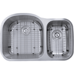 31 1/2 Inch Double Bowl Undermount Kitchen Sink - 31 1/2 Inch Double Bowl Undermount Kitchen Sink with 16 Gauge Stainless Steel view