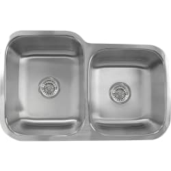 31 1/2 Inch Undermount Double Bowl Sink  - 31 1/2 Inch Undermount Double Bowl Sink with 18-Gauge 304 Stainless Steel view