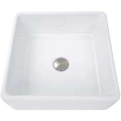 15 Inch Top Mount Bathroom Sink  - 15 Inch Top Mount Bathroom Sink with 4 3/4 Inch Bowl Depth view