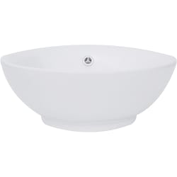 17 Inch Diameter Bathroom Vessel Sink - 17 Inch Diameter Bathroom Vessel Sink with Glossy White Porcelain Enamel Finish view
