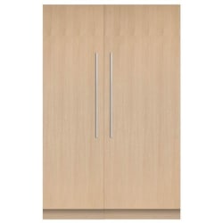 Side-by-Side Column Refrigerator & Freezer Set with 30 Inch Refrigerator and 24 Inch Freezer Panel Ready - Front View view