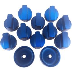 Blue Knob Set - 10 Knobs, 2 Knob Bases - Blue Knob Kit 36 Combi Grand view