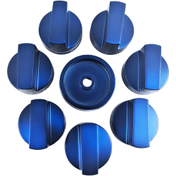 Blue Knob Set - 7 Knobs, 1 Knob Base - Blue knob Kit 36 Gas Grand view