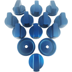 Blue Knob Set - 11 Knobs and 2 Knob Bases - Blue Knob Kit 48 Gas Harmony view