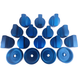 Blue Knob Set - 12 Knobs and 4 Knob Bases - Blue Knob Kit 48 Combi Steam Grand view