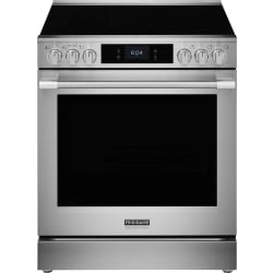 30 Inch Freestanding Electric Range  - Main-Image 30" Electric Range with Stone-Baked Pizza Stainless Steel PCFE3085BF view