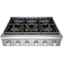 Gas Rangetop - Gas Rangetop in Front View view
