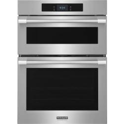 30 Inch Smart Combination Electric Wall Oven  - Main-Image 30" Microwave Combination Wall Oven with Stone-Baked Pizza Mode Stainless Steel PCWM3085AF view