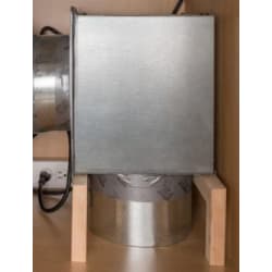 600 CFM Internal Flex Blower Four-Speed Motor for 8 Inch Round, 10 Inch Round, and 2-By-19 Inch Ducts - front view