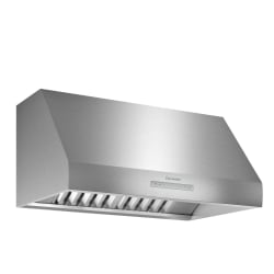 36 Inch Wall Mount Range Hood - 36 Inch Wall Mount Range Hood with 4-Speed in Angled View view