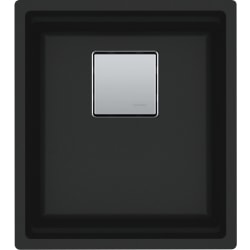 16 Inch Undermount Single Bowl Kitchen Sink  - Peak PKG11014MBK Granite Matte Black view