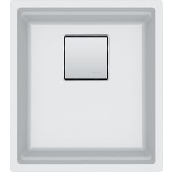 16 Inch Undermount Single Bowl Kitchen Sink  - Peak PKG11014PWT Granite Polar White view