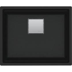 22 Inch Undermount Single Bowl Kitchen Sink - Peak PKG11020MBK Granite Matte Black view